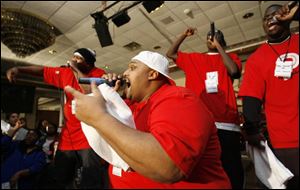 Souljaz 4 Christ perform in front of an energetic crowd at the Genesis Dreamplex.
