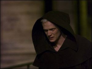 Paul Bettany as a murderous monk in <i>The Da Vinci Code</i>.