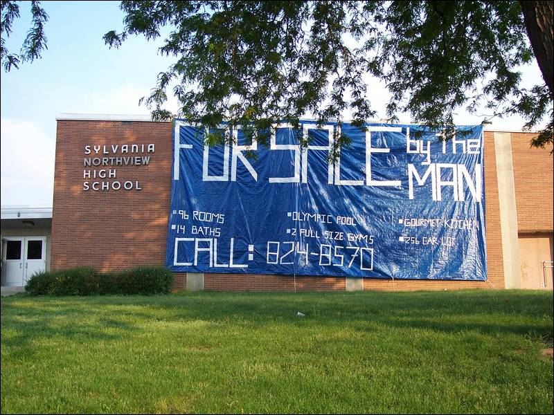 This sizable banner offered Sylvania Northview High School for sale ...