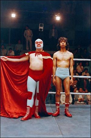 Jack Black, left, as Nacho Libre and Hector Jimenez as his wrestling sidekick in Nacho Libre.