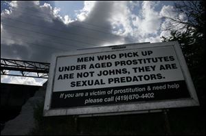 A local group hopes its billboards reduce prostitution and help women trying to leave  the life. 
