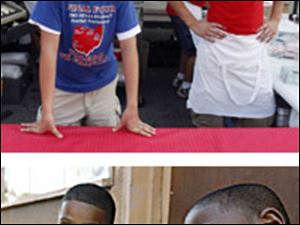 Slug:  CTY polishfest07p Date:  07/07/06       The Blade/Tim M. Gruber       Location:  Toledo, OH  Caption:   Cousins Kenny Coleman, 7, left and Devon Jude, 6, of Toledo enjoys some nachos and cheese at the Lagrange Street Polish Festival in Toledo on Friday night. People taking in the festival can enjoy games, polka bands, dance contests, and a variety of craft and food vendors featuring pierogies, kielbasa, and delicious Polish pastries such as paczki and chrusciki through Sunday.     Summary:   Lagrange Street Polish Festival, which runs through Sunday.
