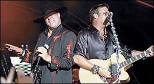 Montgomery Gentry (Eddie Montgomery, left and Troy Gentry) rock Country Concert '06.