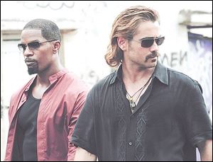Collin Farrell plays Crockett, and Jamie Foxx is Tubbs, and like us, Mann isn't interested in another buddy-cop movie. So think of Miami Vice the movie as the anti-buddy cop movie. 
