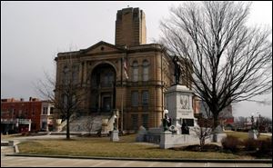 The courthouse in Tiffin was constructed beginning in 1884 at a cost of $214,000. It was designed by a Detroit architect.
