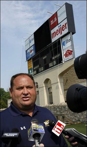 Toledo coach Tom Amstutz has lost 50 pounds recently, and a couple of games as well. 