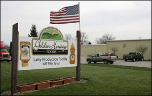 Golden Heritage Foods LLC in Latty, Ohio, is the nation s third largest producer of honey.