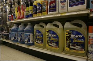At Do-It Best Sylvania Hardware, a gallon of winter-rated windshield wiper fluid costs from $1.19 to $2.79.