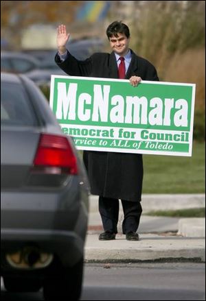 Joe McNamara spent more than $90,000 to win a special at-large council election in the fall.