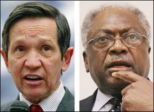 Dennis Kucinich (D., Ohio), left, calls himself president of the Marcy Kaptur fan club, saying she can't be bought. Rep. Jim Clyburn (D., S.C.), has sought her advice.