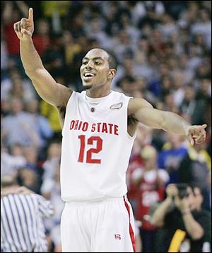 Ron Lewis knows the Buckeyes have just one more game to win after Ohio State defeated Georgetown in a NCAA semifinal.