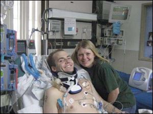 Tracy Keil posts updates about her husband, Army Staff Sgt. Matthew Keil, on the Web from a rehabilitation hospital.