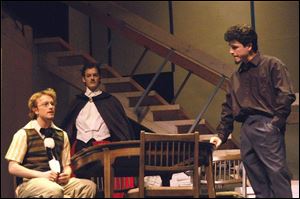 From left, Joshua Jastal, Turner Ferrara, and Chad Paben in a
scene from Earl the Vampire.