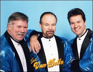The Van Dells are to perform at the St. Richard Catholic Church festival in Swanton. From left are, Mark Barnett, Stacy P. Todd and Glenn Bowles. Mr. Todd has a local connection; he is from Delta. They perform songs from the 1950's and '60s.