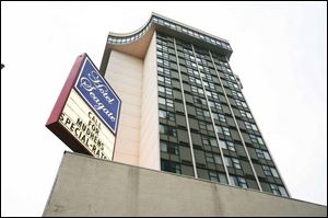 The 19-story hotel was built in 1970 as a Holiday Inn.
