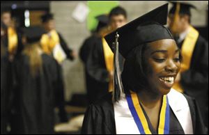 Caisha Gayles, who graduated with honors, and four other students were denied diplomas after relatives cheered.