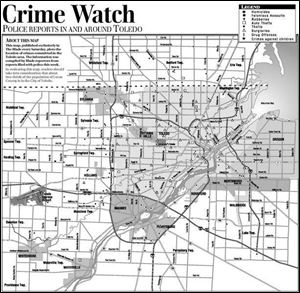 <br>
<img src=http://www.toledoblade.com/assets/gif/TO17150419.GIF> View this week's <a href=http://www.toledoblade.com/assets/pdf/TO19828526.PDF><b>crime map</b></a>
