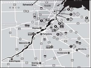 <br>
<img src=http://www.toledoblade.com/assets/gif/TO17150419.GIF> NEW: <a href=" /assets/pdf/TO21059615.PDF" target="_blank "><b>Road Warrior construction map</b></a> 
<br>
<br>
<img src=http://www.toledoblade.com/graphics/icons/video.gif> VIEW: <a href=" http://www.buckeyetraffic.org/webcams/nosvg/" target="_blank "><b>Ohio Department of Transportation web cams </b></a>
<br>
<br>
<img src=http://www.toledoblade.com/graphics/icons/photo.gif> VIEW: <a href=http://www.toledoblade.com/apps/pbcs.dll/disp?Category=WEATHER&Maplabel=NXRD_OH><b>local radar</b></a>
<br>
<br>
<img src=http://www.toledoblade.com/assets/gif/weblink_icon.gif> VIEW: <a href=" http://www.erh.noaa.gov/forecast/MapClick.php?CityName=Toledo&state=OH&site=CLE" target="_blank "><b>Latest NWS special weather statements</b></a> for The Blade area.
