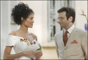 Angelina Jolie and Dan Futterman in A Mighty Heart.