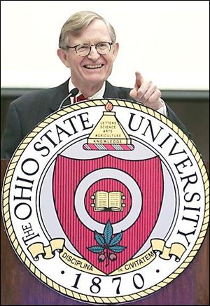 E. Gordon Gee says, 'I am home,' as Ohio State's 14th president. Mr. Gee was the school's 11th president from 1990 to 1997.