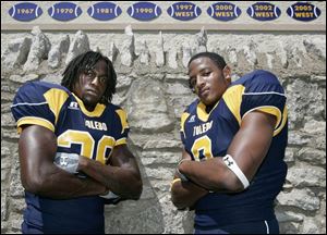 Senior Tyrrell Herbert, left, and sophomore Barry Church have made safety a position of strength for the Rockets.
