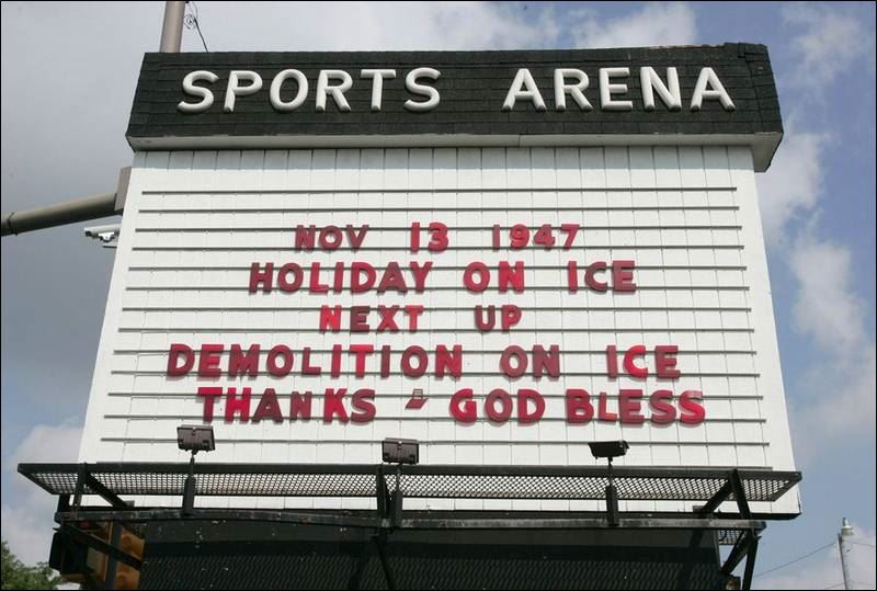 Sledgehammers start to chip away at Sports Arena Toledo Blade
