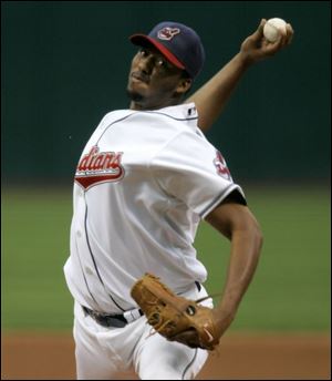 Indians pitcher Fausto Carmona allowed just four hits in eight innings against the Tigers to improve his record to 14-7.