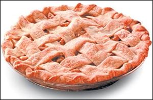 Sugared Lattice Apple Pie.