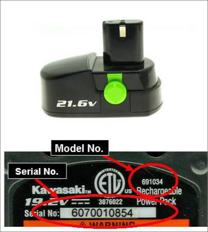 Kawasaki power tool parts