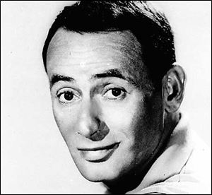 ** FILE ** Comedian Joey Bishop shown in an Oct. 23, 1963 file photo. Joey Bishop has died at his home Wednesday Oct. 17, 2007, in Newport Beach, Calif.  Bishop found success in night clubs, television and movies but became most famous as a member of Frank Sinatra's boisterous Rat Pack. He was 89. (AP Photo/File)