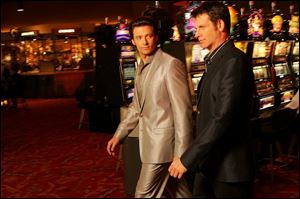 Hugh Jackman, left, plays the evil Nicky Fontana, and Lloyd Owen is Ripley Holden in the quirky Viva Laughlin.