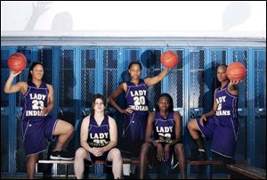 Waite hopes to contend for a fourth straight City League championship with, from left, Courtney Jackson, Stephanie Keaton, Kenya Middlebrooks, Natasha Howard and Keaira Marsenburg leading the way.