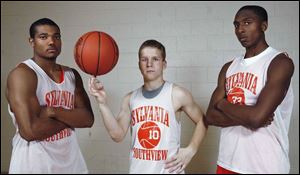 Southview finished tied for second place last year in the Northern Lakes League and hopes to move up a spot this season with, from left, Josh Craig, Tim Hausfeld and Shaun Joplin.
