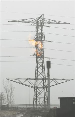 The U.S. Environmental Protection Agency allows the Hoffman Road landfill to flare off methane.