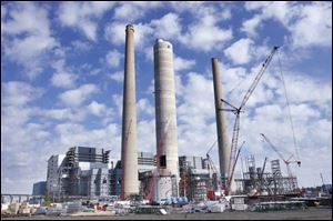 DTE's coal-fired plant in Monroe is entering the second year of a two-year, $850 million improvement project.