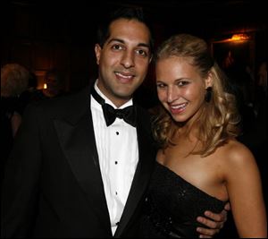 Amir Khan and Samantha Lipman celebrated at the Toledo Club.