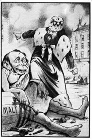 The Irish Frankenstein by cartoonist Matt Morgan, 1869.