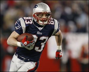 Wes Welker sets a Patriots record for receptions in a season with 112 - good for 1,175 yards and eight touchdowns.