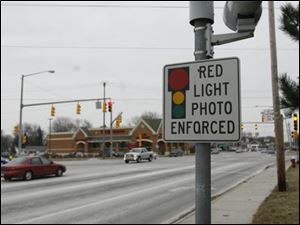 Toledo was the first Midwest city to install red-light cameras like this one.
