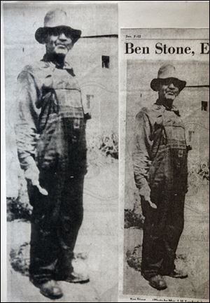 Ben Franklin Stone of Luckey, Ohio, was of English and African-American descent. 