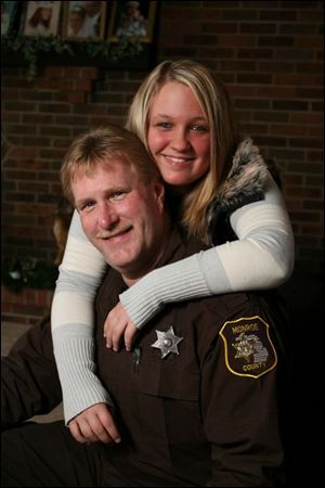Danielle Cecil nominated Monroe County Sheriff's Deputy Damon Cecil for the 'America's Most Wanted'  All-Star award. 'I didn't nominate him because he is my dad. I nominated him because he is a true hero in my eyes,' she said.