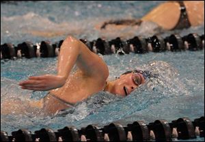 Napoleon s Samantha Zuch fi nished second in 1:51.97 in the girls Division II 200-yard freestyle at the state meet yesterday.
