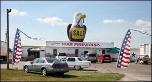 Star Fireworks is on Sterns Road. Gateway Fireworks wants to operate on the corner of Sterns and Schnipke roads.