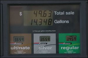 Toledo's current retail gasoline prices are nearly $1 higher than they were a year ago.