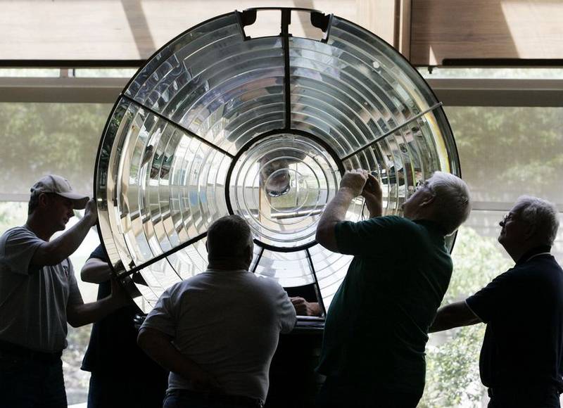 LIGHTHOUSE LENS DISPLAYED AT NEW SITE The Blade