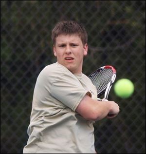 St. John ssenior Eric North won the City LeagueNo. 2 singles championship this year after being a part of the No. 2 doubles championship team for three straight years. 