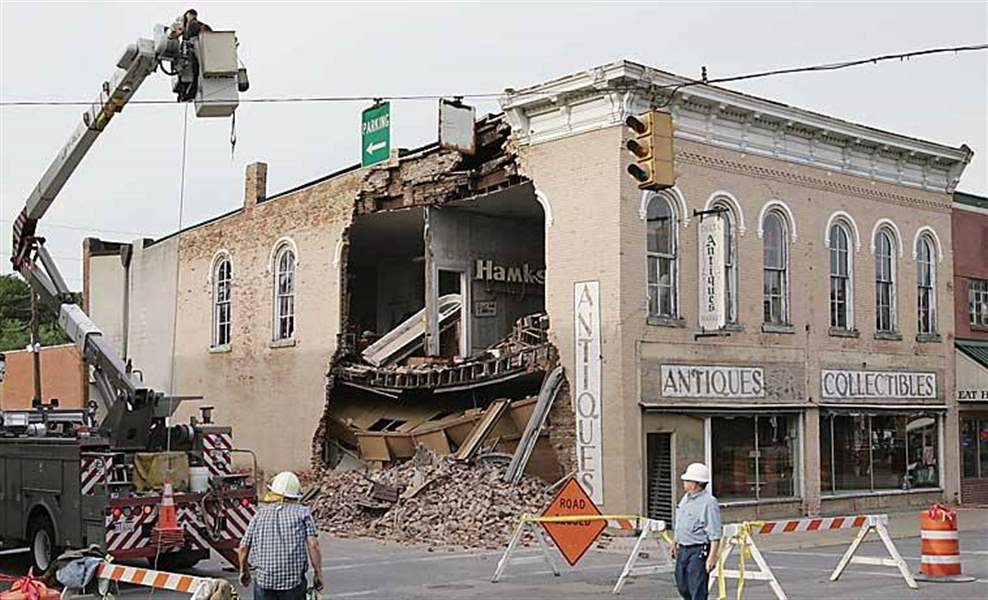 Delta, Ohio, market wall collapses The Blade