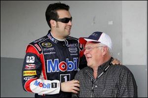 Despite competing in the top racing circuits in the world, Sam Hornish Jr. still relies on his father for advice. Hornish is competing in his first Sprint Cup Series season. 