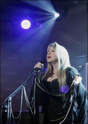 Stevie Nicks performs on the NBC 