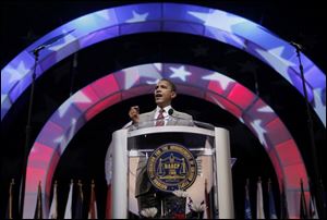 Illinois Sen. Barack Obama tells NAACP delegates in Cincinnati that poverty threatens gains made during the civil rights era.
